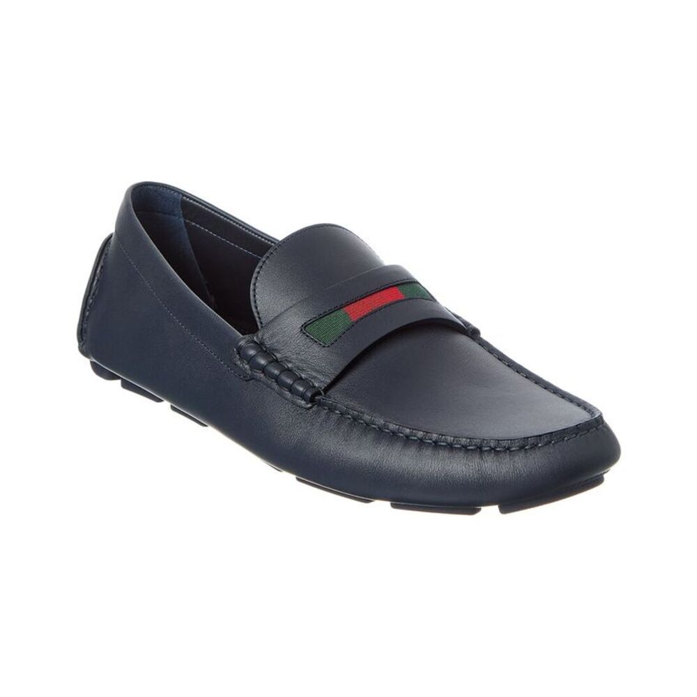 Gucci Gg Logo Leather Loafer